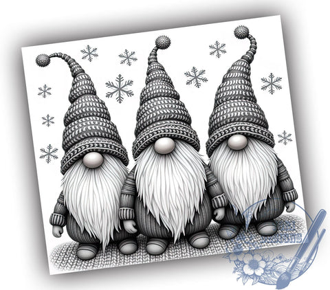 Winter Gnomes Christmas Festive Cute Holiday Tumbler Wrap, Christmas Gnome Wrap, 20oz Holiday Drinkware, Gnome Sublimation, Festive Tumbler Design, Cute Winter Gifts, Holiday Decor Tumbler Sublimation ToriDesigns 