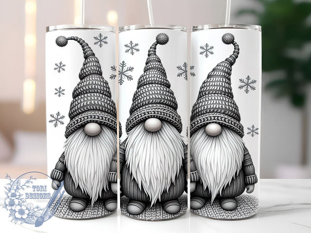 Winter Gnomes Christmas Festive Cute Holiday Tumbler Wrap, Christmas Gnome Wrap, 20oz Holiday Drinkware, Gnome Sublimation, Festive Tumbler Design, Cute Winter Gifts, Holiday Decor Tumbler Sublimation ToriDesigns 