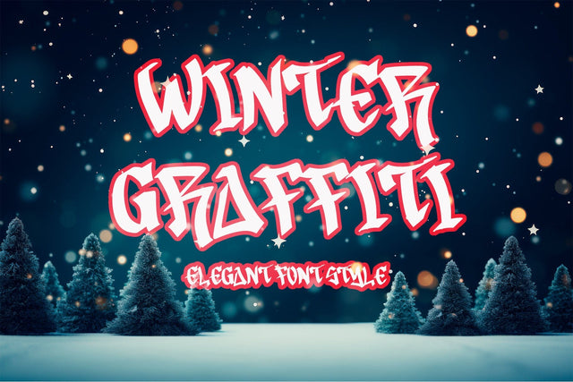 Winter Graffiti Font Prasetya Letter 