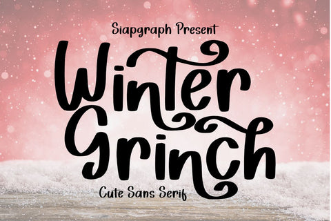 Winter Grinch - Valentine Font Font Masyafi Studio 