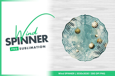 Winter holiday gold ornaments snowflakes wind spinner round png Sublimation Regulrcrative 