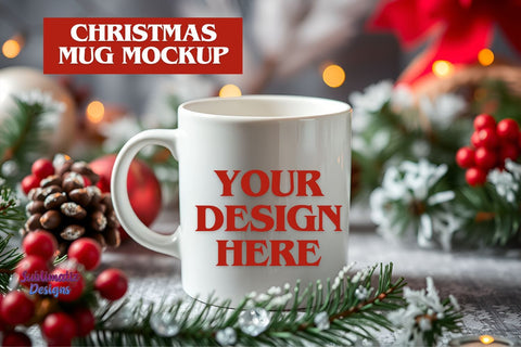 Winter Holiday Mug Mockup Mock Up Photo Sublimatiz Designs 