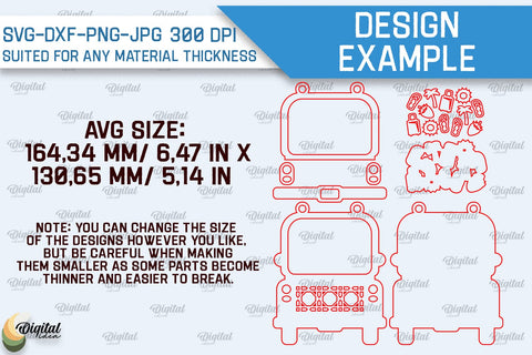 Winter Interchangeable Decor Laser Cut. Merry Christmas SVG SVG Evgenyia Guschina 