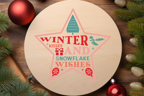 Winter kisses and snowflake wishes SVG Angelina750 