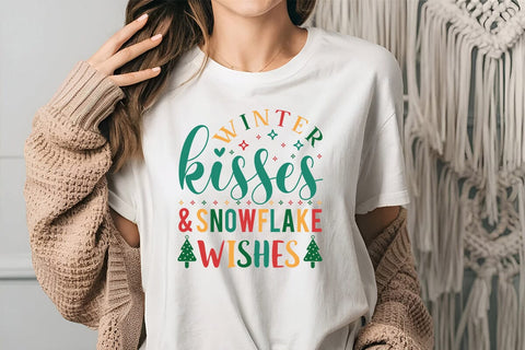 winter kisses & snowflake wishes SVG Angelina750 