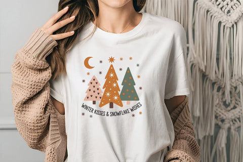 Winter Kisses & Snowflake Wishes SVG Angelina750 