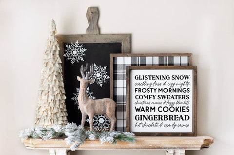Winter List Farmhouse Sign SVG SVG Pickled Thistle Creative 