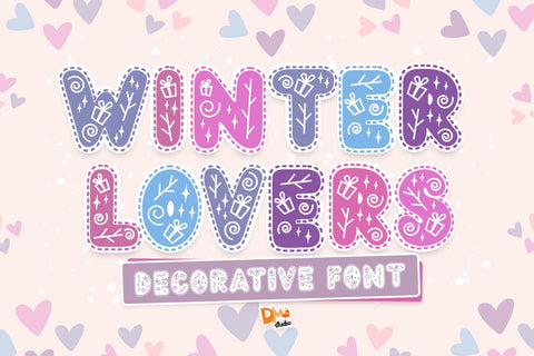 Winter Lovers Font Dm Letter Studio 