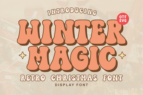 Winter Magic - Retro Christmas Font Font Masyafi Studio 