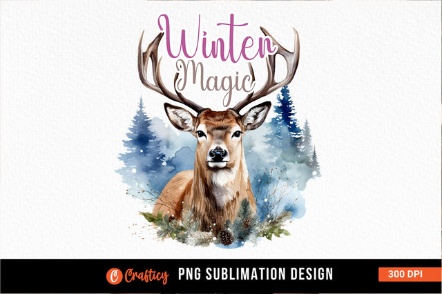 Winter magic Sublimation Sublimation Designangry 