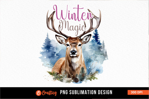 Winter magic Sublimation Sublimation Designangry 