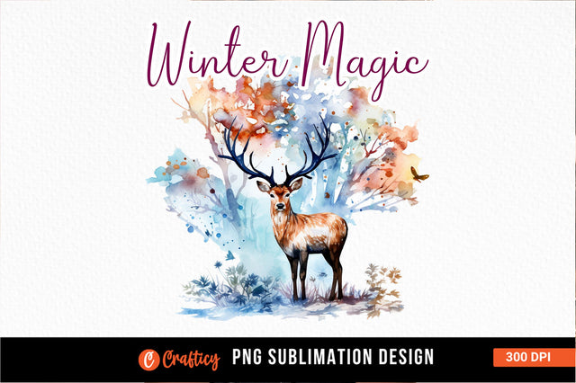 Winter magic Sublimation Sublimation Designangry 