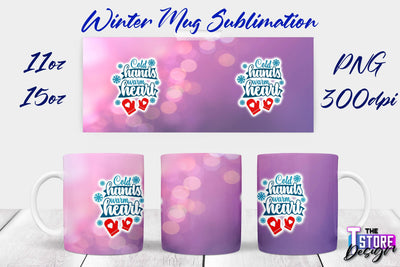 Winter Mug | Christmas Quotes | 11 oz 15 oz Sublimation | PNG Design | Holiday Design Sublimation The T Store Design 