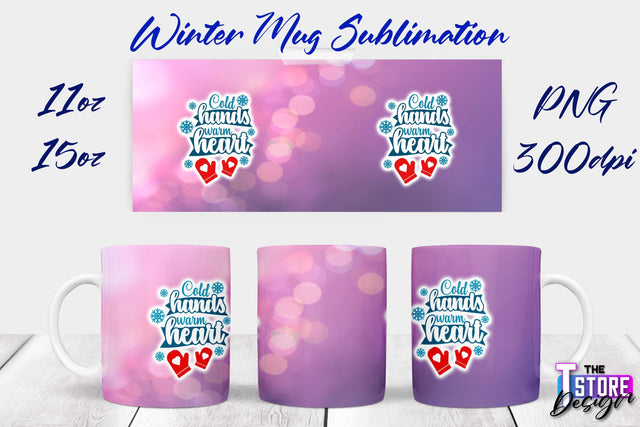 Winter Mug | Christmas Quotes | 11 oz 15 oz Sublimation | PNG Design | Holiday Design Sublimation The T Store Design 