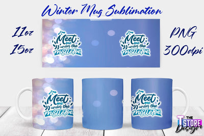 Winter Mug | Christmas Quotes | 11 oz 15 oz Sublimation | PNG Design | Holiday Design Sublimation The T Store Design 