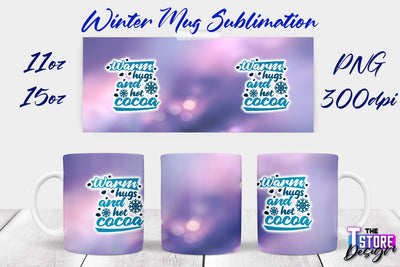 Winter Mug | Christmas Quotes | 11 oz 15 oz Sublimation | PNG Design | Holiday Design Sublimation The T Store Design 