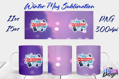 Winter Mug | Christmas Quotes | 11 oz 15 oz Sublimation | PNG Design | Holiday Design Sublimation The T Store Design 