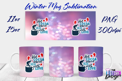 Winter Mug | Christmas Quotes | 11 oz 15 oz Sublimation | PNG Design | Holiday Design Sublimation The T Store Design 