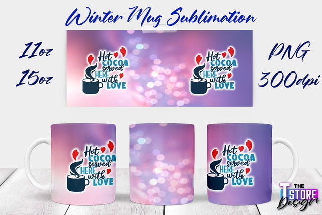 Winter Mug | Christmas Quotes | 11 oz 15 oz Sublimation | PNG Design | Holiday Design Sublimation The T Store Design 