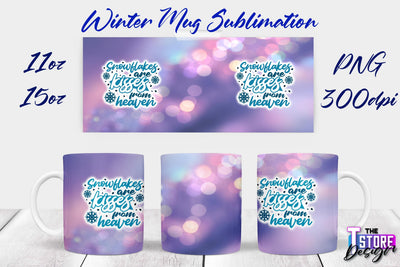 Winter Mug | Christmas Quotes | 11 oz 15 oz Sublimation | PNG Design | Holiday Design Sublimation The T Store Design 