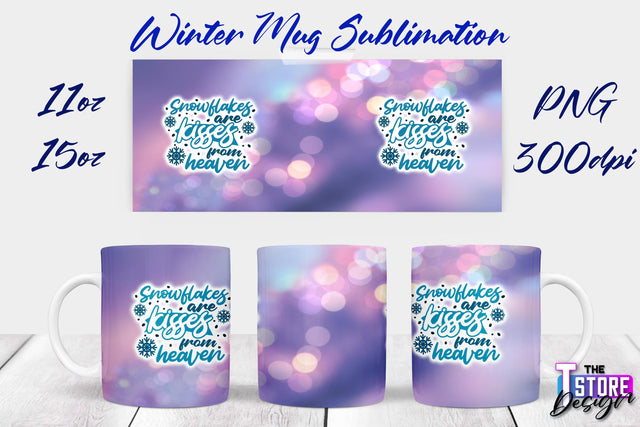 Winter Mug | Christmas Quotes | 11 oz 15 oz Sublimation | PNG Design | Holiday Design Sublimation The T Store Design 