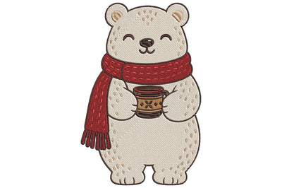 Winter Polar Bear Embroidery Design Embroidery/Applique DESIGNS nirmal108roy 