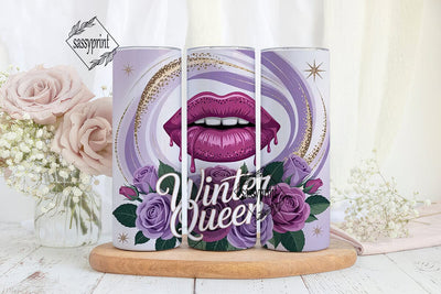 Winter Queen 20oz Tumbler Wrap Sublimation sassyprint 