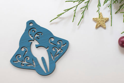 Winter Reindeer Ornaments SVG cut files SVG Angel on Empire 