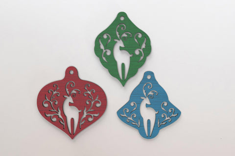 Winter Reindeer Ornaments SVG cut files SVG Angel on Empire 