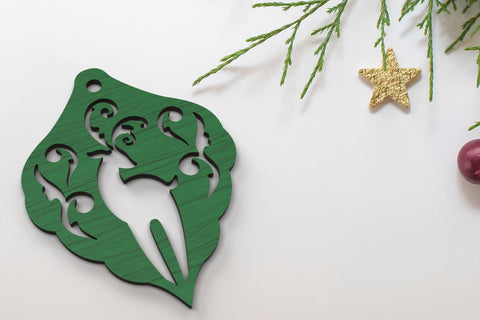 Winter Reindeer Ornaments SVG cut files SVG Angel on Empire 