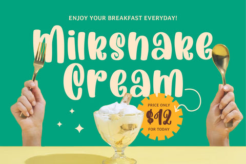 Winter Sandwich Font Mozarella 