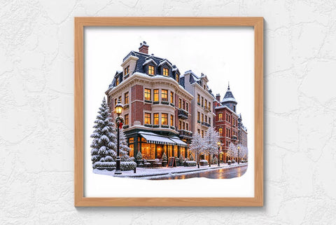 Winter Shop Buildings PNG Clipart Bundle, 11 Snowy Winter Buildings, Christmas Village Houses, Bakery Shop & Winter Architecture Graphics SVG FiveStarCrafting 