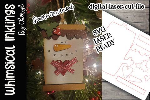 Winter Smore Ornament SVG SVG Whimsical Inklings 