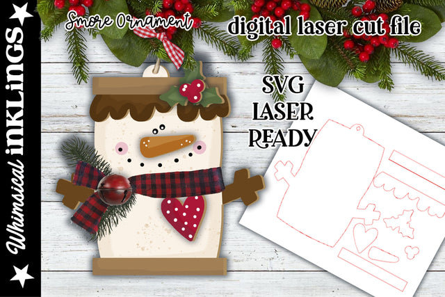 Winter Smore Ornament SVG SVG Whimsical Inklings 