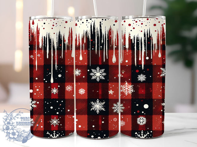 Winter Snowflake Tumbler, Christmas Wrap, 20oz Sublimation, Holiday Drinkware, Festive Decor, Winter Tumblers, Seasonal Gifts Sublimation ToriDesigns 