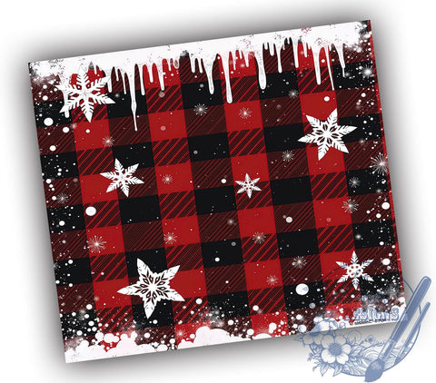 Winter Snowflake Tumbler, Christmas Wrap, 20oz Sublimation, Holiday Drinkware, Festive Decor, Winter Tumblers, Seasonal Gifts Sublimation ToriDesigns 