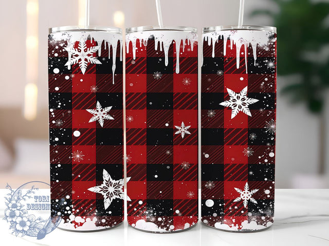 Winter Snowflake Tumbler, Christmas Wrap, 20oz Sublimation, Holiday Drinkware, Festive Decor, Winter Tumblers, Seasonal Gifts Sublimation ToriDesigns 