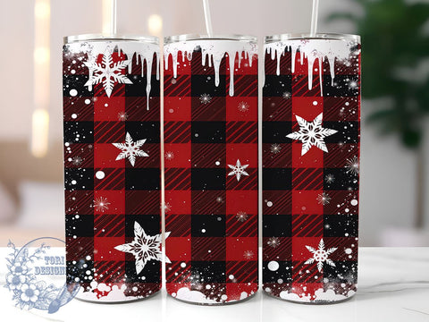Winter Snowflake Tumbler, Christmas Wrap, 20oz Sublimation, Holiday Drinkware, Festive Decor, Winter Tumblers, Seasonal Gifts Sublimation ToriDesigns 