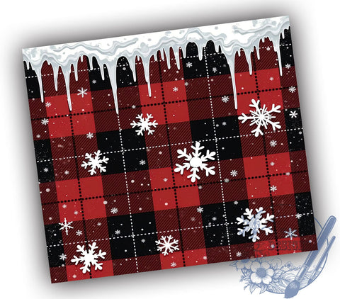 Winter Snowflake Tumbler, Christmas Wrap, 20oz Sublimation, Holiday Drinkware, Festive Decor, Winter Tumblers, Seasonal Gifts Sublimation ToriDesigns 