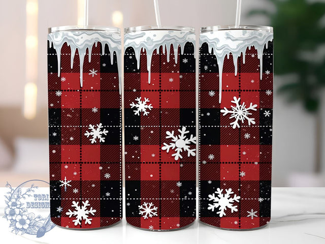 Winter Snowflake Tumbler, Christmas Wrap, 20oz Sublimation, Holiday Drinkware, Festive Decor, Winter Tumblers, Seasonal Gifts Sublimation ToriDesigns 