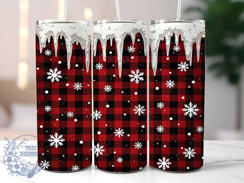 Winter Snowflake Tumbler, Christmas Wrap, 20oz Sublimation, Holiday Drinkware, Festive Decor, Winter Tumblers, Seasonal Gifts Sublimation ToriDesigns 