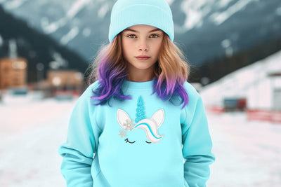 Winter Snowflake Unicorn Horn Applique Embroidery Embroidery/Applique DESIGNS Designed by Geeks 