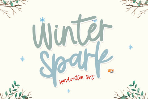 Winter Spark Font Dm Letter Studio 