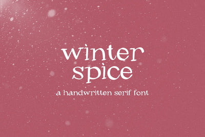 Winter Spice Serif Font Beck McCormick 