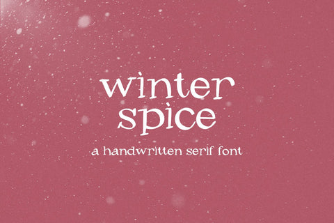 Winter Spice Serif Font Beck McCormick 