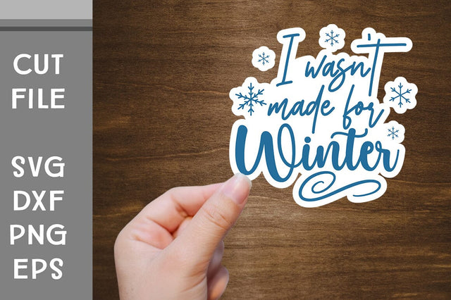Winter Sticker SVG cut file SVG Svgcraft 