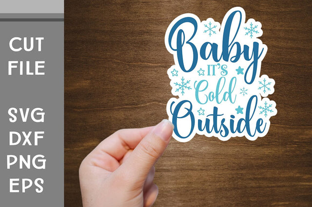 Winter Sticker SVG cut file SVG Svgcraft 