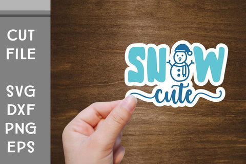 Winter Sticker SVG cut file SVG Svgcraft 