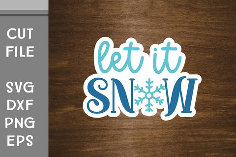 Winter Sticker SVG cut file SVG Svgcraft 