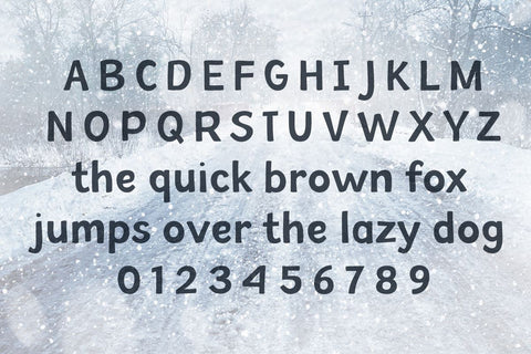 Winter Storm Font Misti's Fonts 